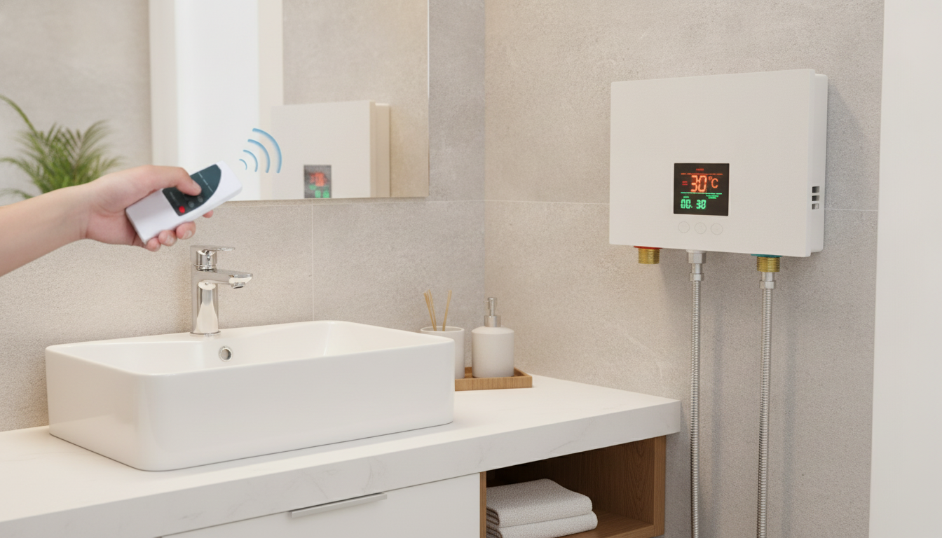 110V/220V Instant Wall Water Heater w/ LCD & Remote
