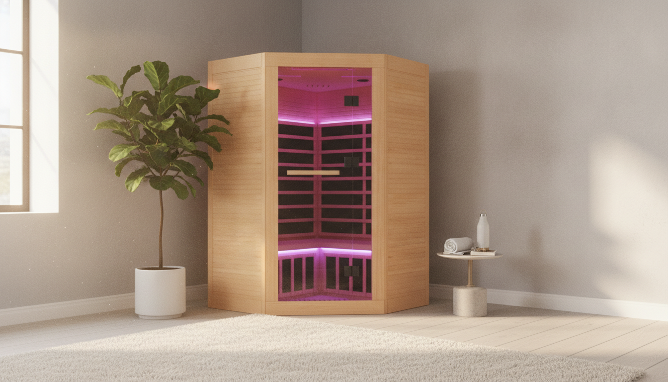 2–3 Person Corner Infrared Sauna: Space-Smart Wellness