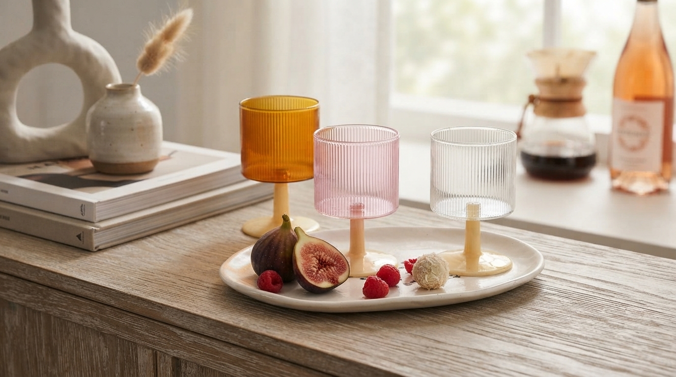 One Handmade Glass Cup for Coffee, Wine & Champagne