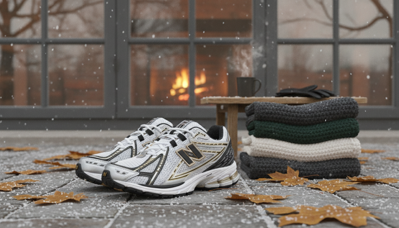 New Balance Men’s White Sneakers for Fall & Winter