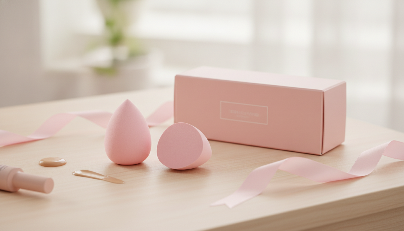 Non‑Latex Makeup Sponge + Box: Cleaner, Smoother Blend