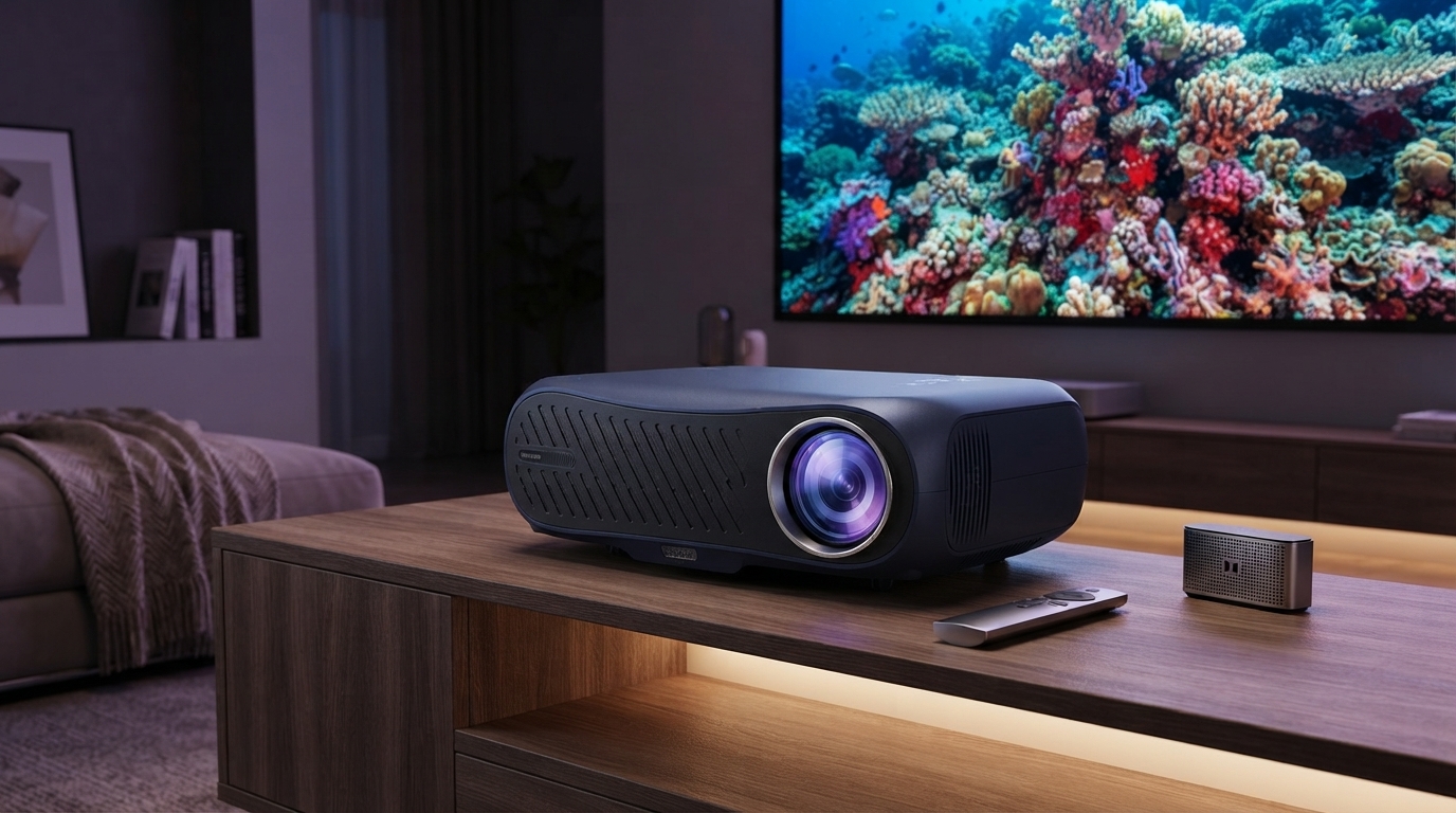 1400 ANSI Lumen 4K Projector with WiFi & Dolby Audio