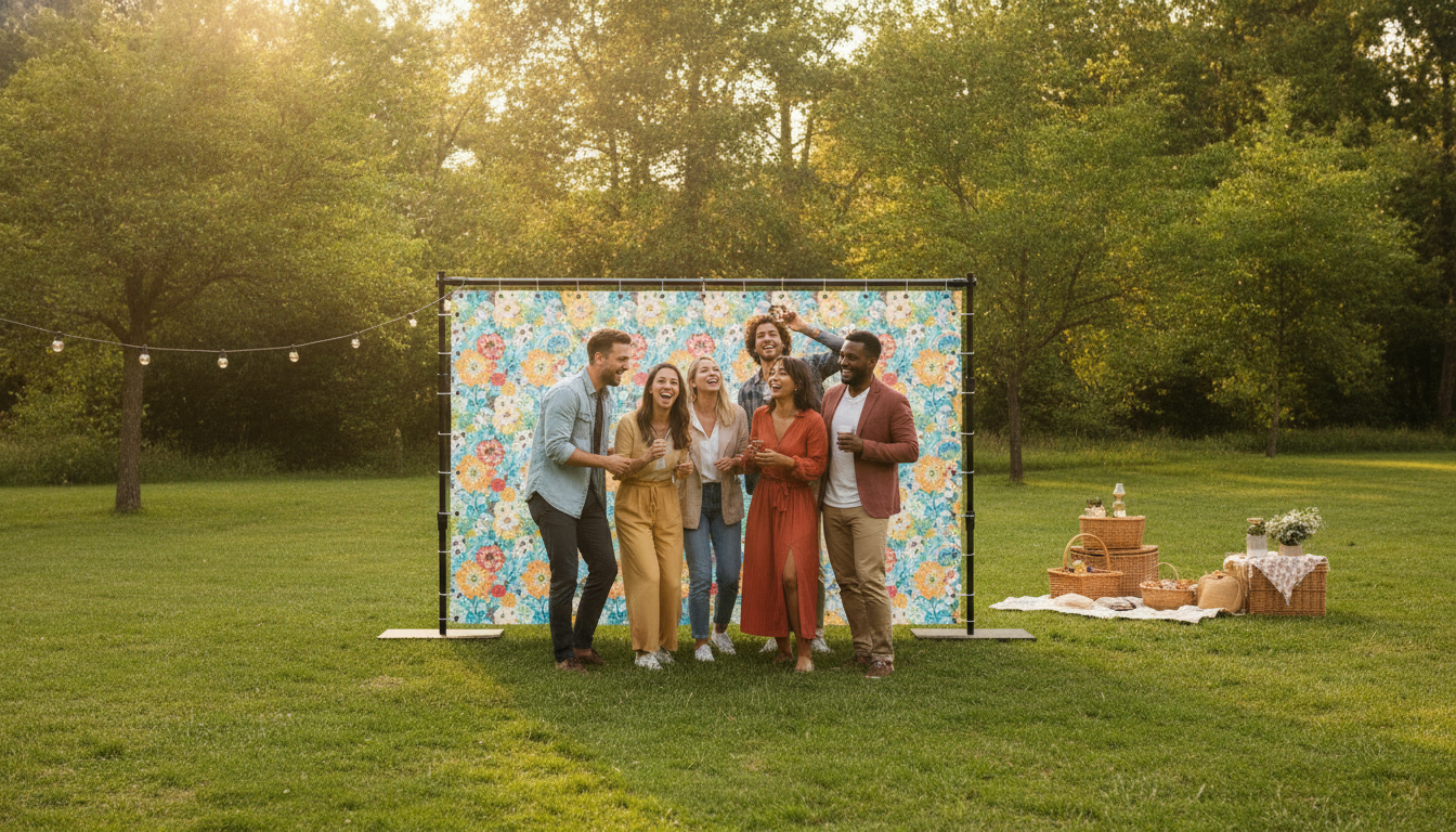 2.3×3M Outdoor Backdrop Frame: Stable, Fast Setup