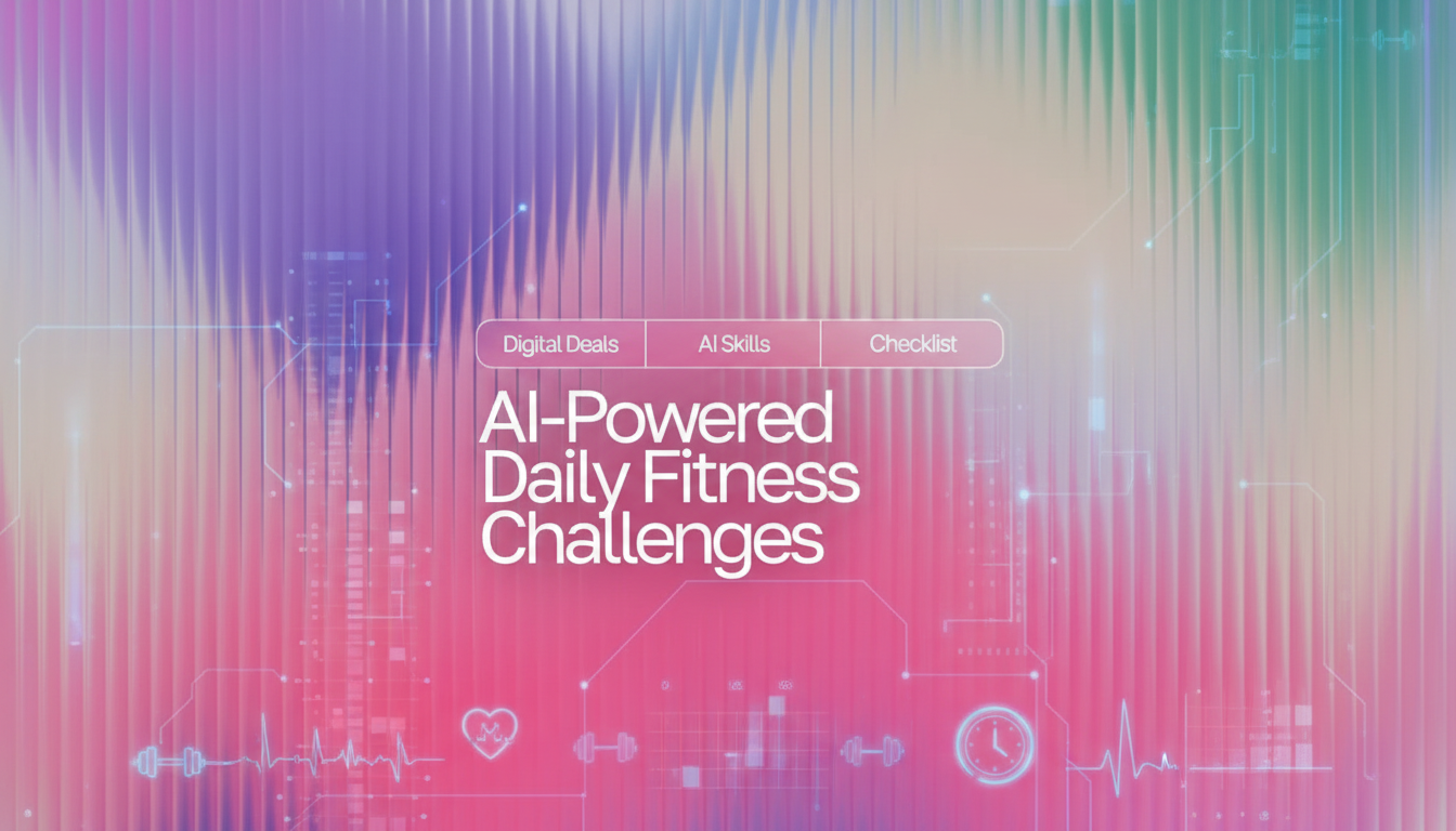 AI Daily Fitness Challenges: Custom Workout Checklist
