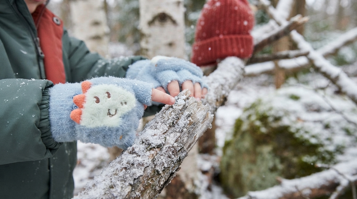 Cozy Plush Winter Gloves That Stay On Toddler Hands