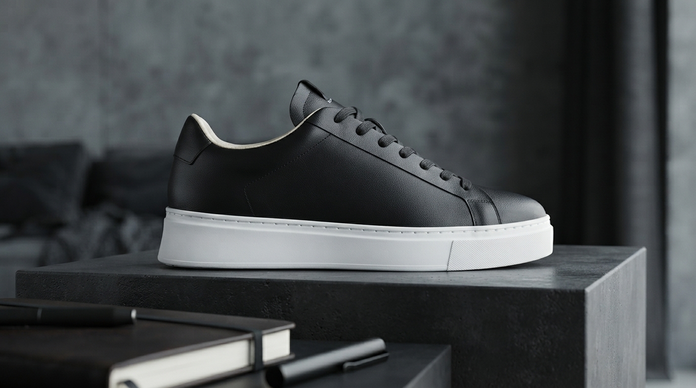 Crime London Men’s Sneakers: Clean All-Black Style