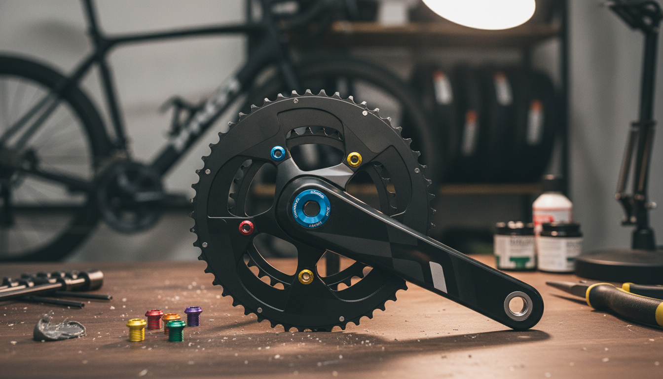 Upgrade Your Bike: Multicolor Crankset Cover Screws