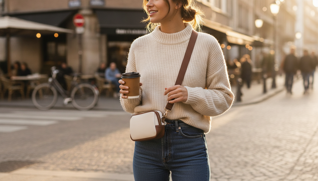 PU Leather Belt Bag: Wear as Waist Pack or Crossbody