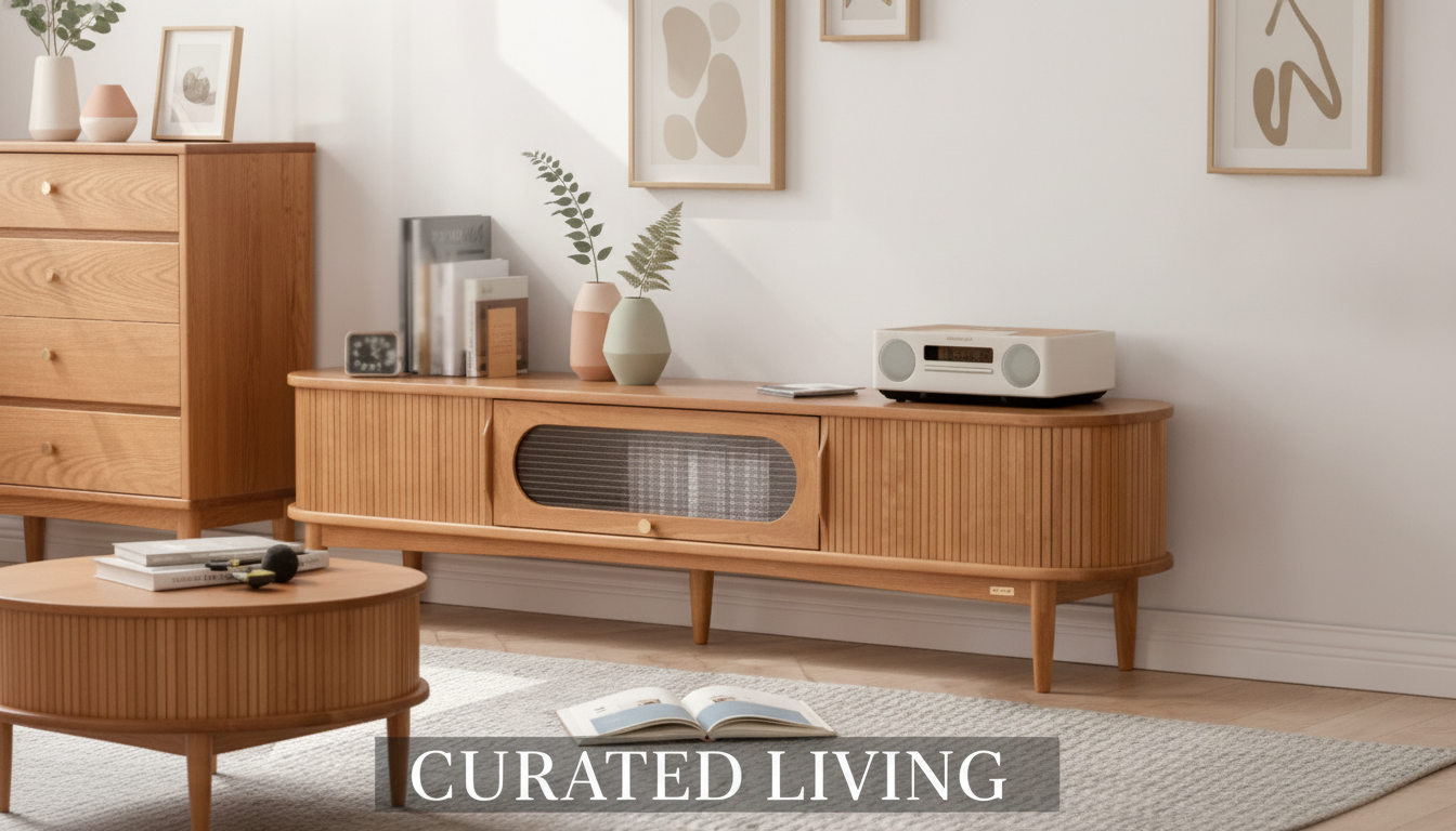 Modern Nordic Wooden TV Stand: Sizing, Storage, Style
