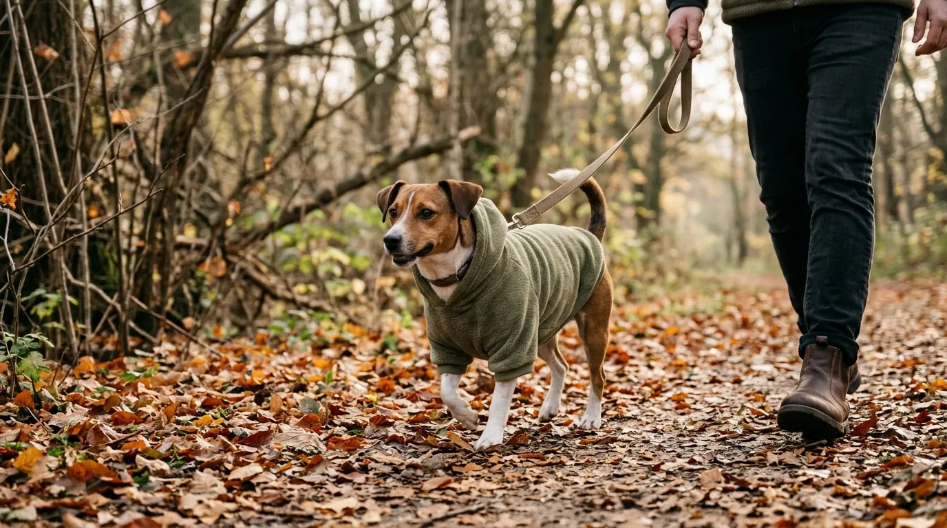 Cozy Plush Dog Hoodie for Autumn and Winter Days