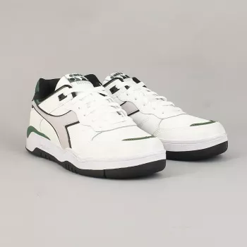 Diadora Men’s Leather Sneakers: White/Black Styling Guide